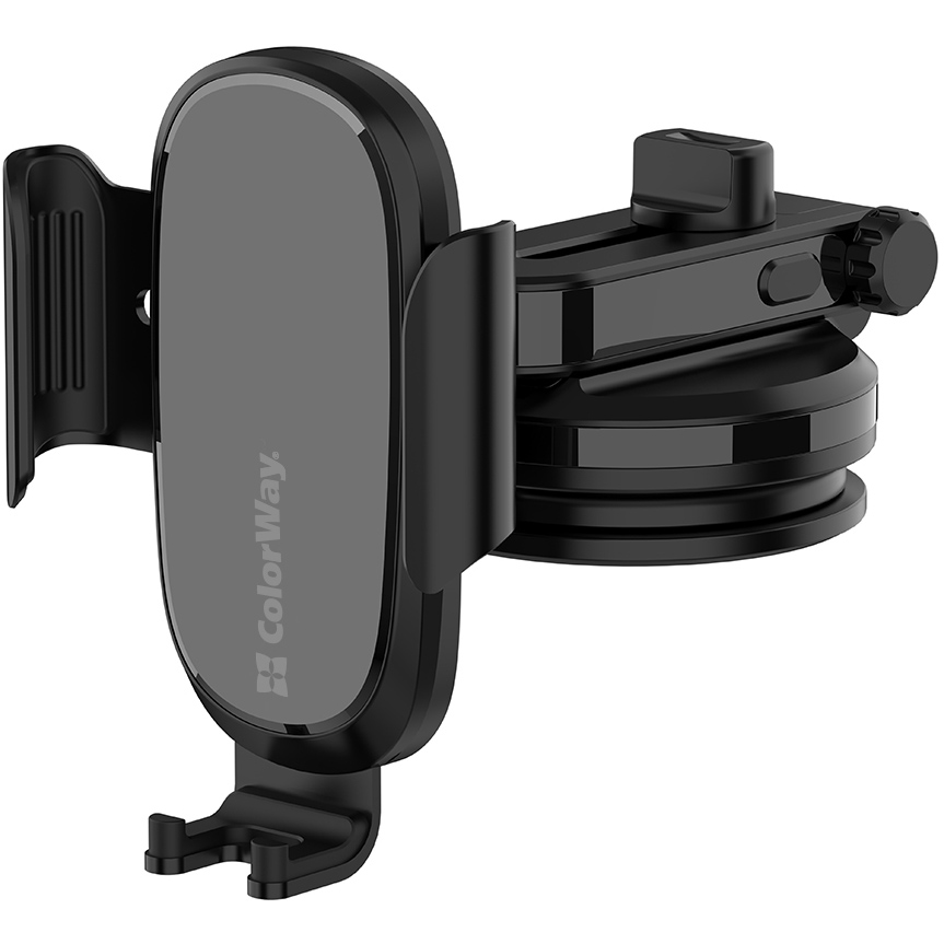 Автодержатель ColorWay 15W Dashboard Car Wireless Charger Black (CW-CHAW037Q-BK) Максимальная ширина зажима, мм 90
