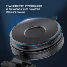 Автодержатель ColorWay 15W Dashboard Car Wireless Charger Black (CW-CHAW037Q-BK)