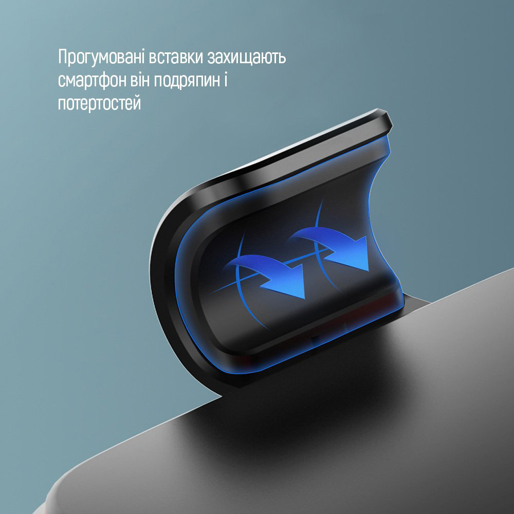 Фото 18 Автодержатель ColorWay Metallic Gravity Air Vent Holder 3 Black (CW-CHG14-BK)