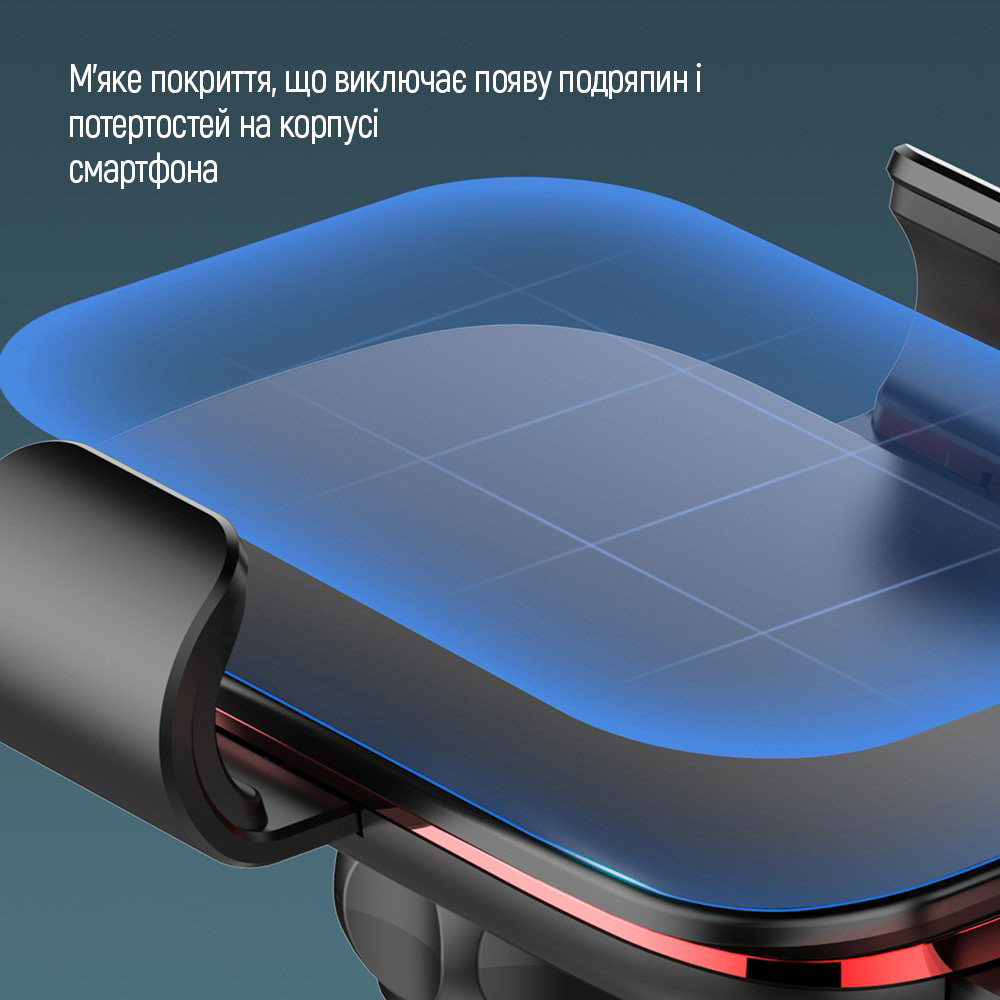 Фото 16 Автодержатель ColorWay Metallic Gravity Air Vent Holder 3 Black (CW-CHG14-BK)