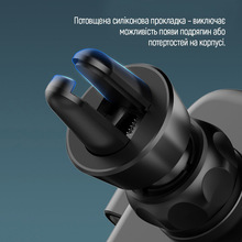 Автодержатель ColorWay Metallic Gravity Air Vent Holder 3 Black (CW-CHG14-BK)