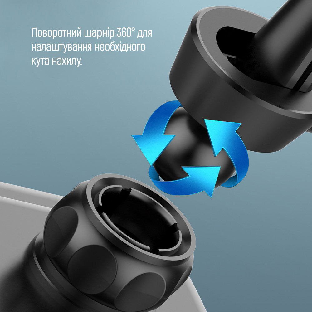 В интернет магазине Автодержатель ColorWay Metallic Gravity Air Vent Holder 3 Black (CW-CHG14-BK)