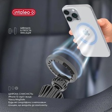 Автотримач INTALEO CM06GG 20xN52 для MagSafe Black (1283126576058)