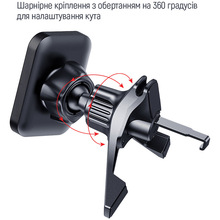 Автоутримувач COLORWAY Air Vent-6 Gray (CW-CHM16-GR)