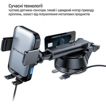 Автоутримувач COLORWAY AutoSense Car Wireless Charger 2 15W (CW-CHAW040Q-BK)
