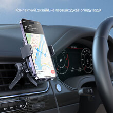 Автоутримувач COLORWAY AutoSense Car Wireless Charger 2 15W (CW-CHAW040Q-BK)
