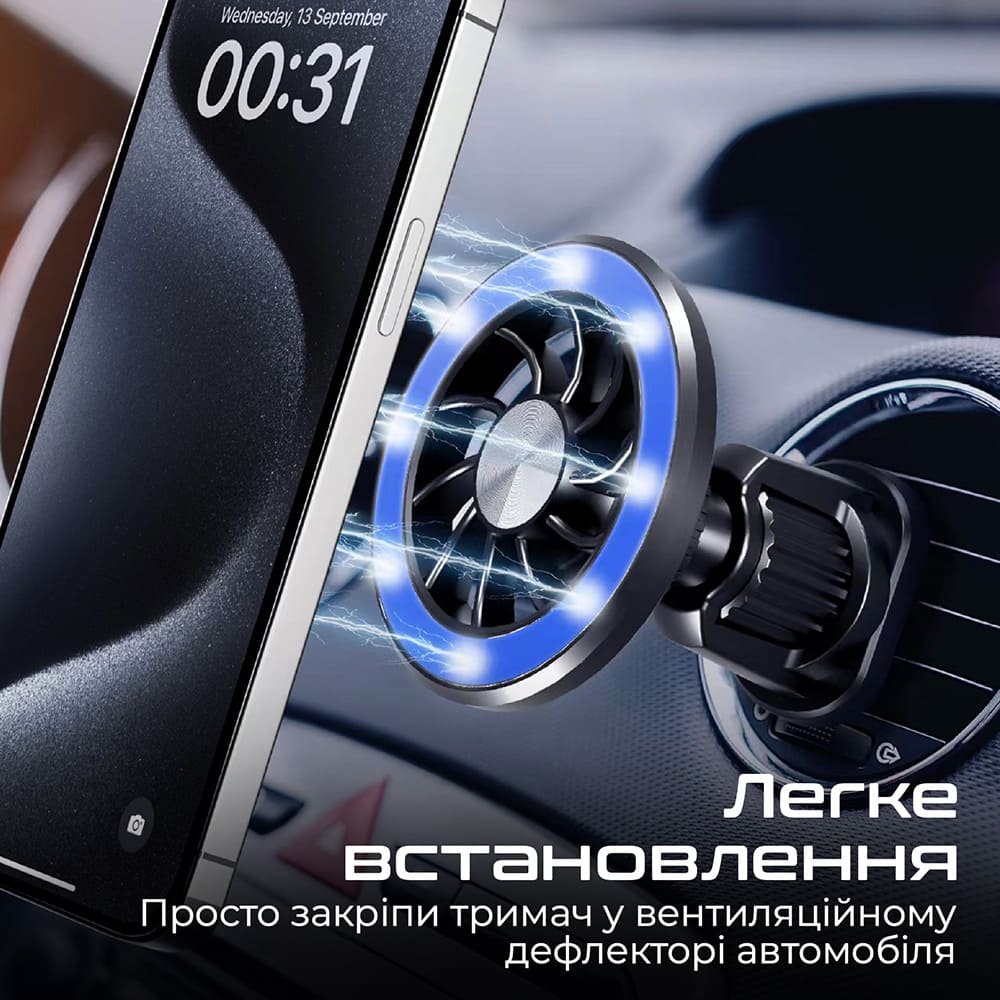 Фото Автодержатель Promate Clipmount Black (clipmount)