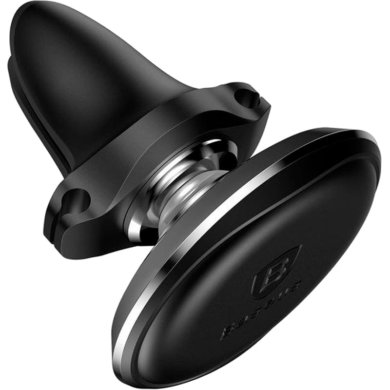 Автодержатель BASEUS Magnetic Air Vent Car Mount With Cable Clip Black (SUGX020001) Крепление на дефлектор