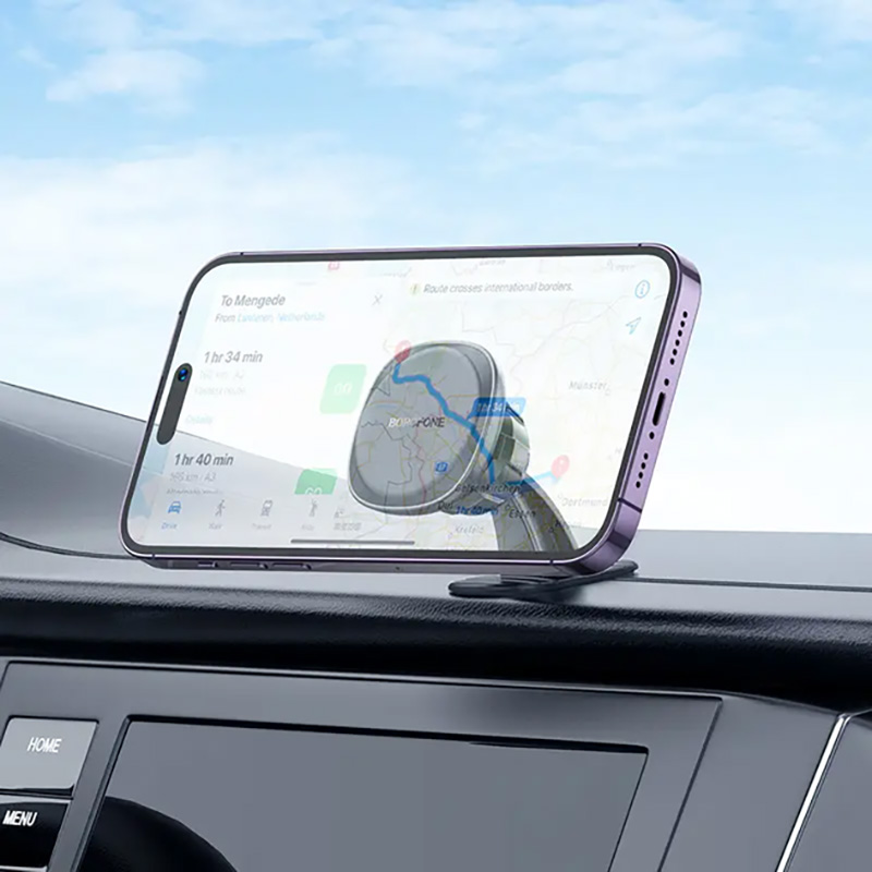 Замовити Тримач BOROFONE BH103 Cloud magnetic car holder Black (6941991108037)