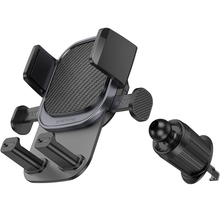 Держатель BOROFONE BH120 Delightful one-button car holder Black Gray (6941991114786)