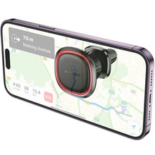 Тримач BOROFONE BH124 Roman magnetic car holder Black Red (6941991119545)