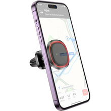 Тримач BOROFONE BH124 Roman magnetic car holder Black Red (6941991119545)