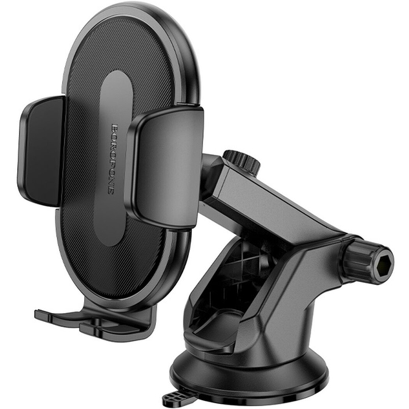Тримач BOROFONE BH134 Rio push-type car holder Black (6941991120671) Максимальна ширина зажиму, мм 85
