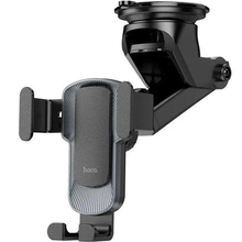 Тримач HOCO CA104 Vertical і horizontal telescopic gravity vehicle holder Black Metal Gray (6931474766236)