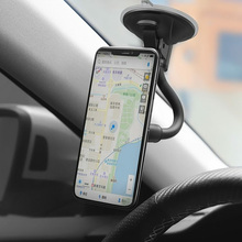 Тримач HOCO CA55 Astute series windshield car holder Black/Gray (6931474707543)