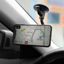Тримач HOCO CA55 Astute series windshield car holder Black/Gray (6931474707543)