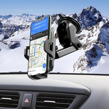 Тримач HOCO CA76 Touareg 1-touch center console car holder Black (6931474742568)