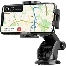 Тримач HOCO CA76 Touareg 1-touch center console car holder Black (6931474742568)