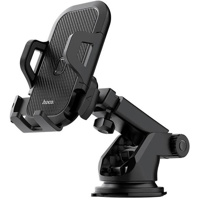 Тримач HOCO CA76 Touareg 1-touch center console car holder Black (6931474742568)