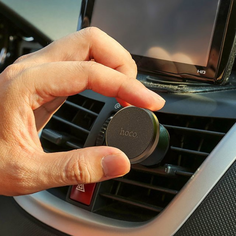 Внешний вид Держатель HOCO CA81 Ligue Air vent magnetic car holder Black (6931474743879)