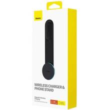 Автотримач BASEUS C02 Pro Series Magnetic Wireless Charging Car Mount Cluster Black (C40156000111-00)