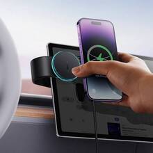 Автотримач BASEUS C02 Pro Series Magnetic Wireless Charging Car Mount Cluster Black (C40156000111-00)