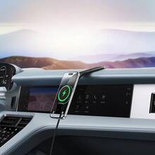 Автотримач BASEUS C02 Pro Series Magnetic Wireless Charging Car Mount Cluster Black (C40156000111-00)