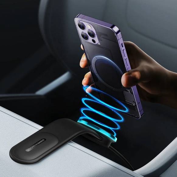 Покупка Автотримач BASEUS C02 Pro Series Magnetic Wireless Charging Car Mount Cluster Black (C40156000111-00)