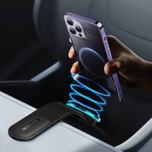 Автотримач BASEUS C02 Pro Series Magnetic Wireless Charging Car Mount Cluster Black (C40156000111-00)