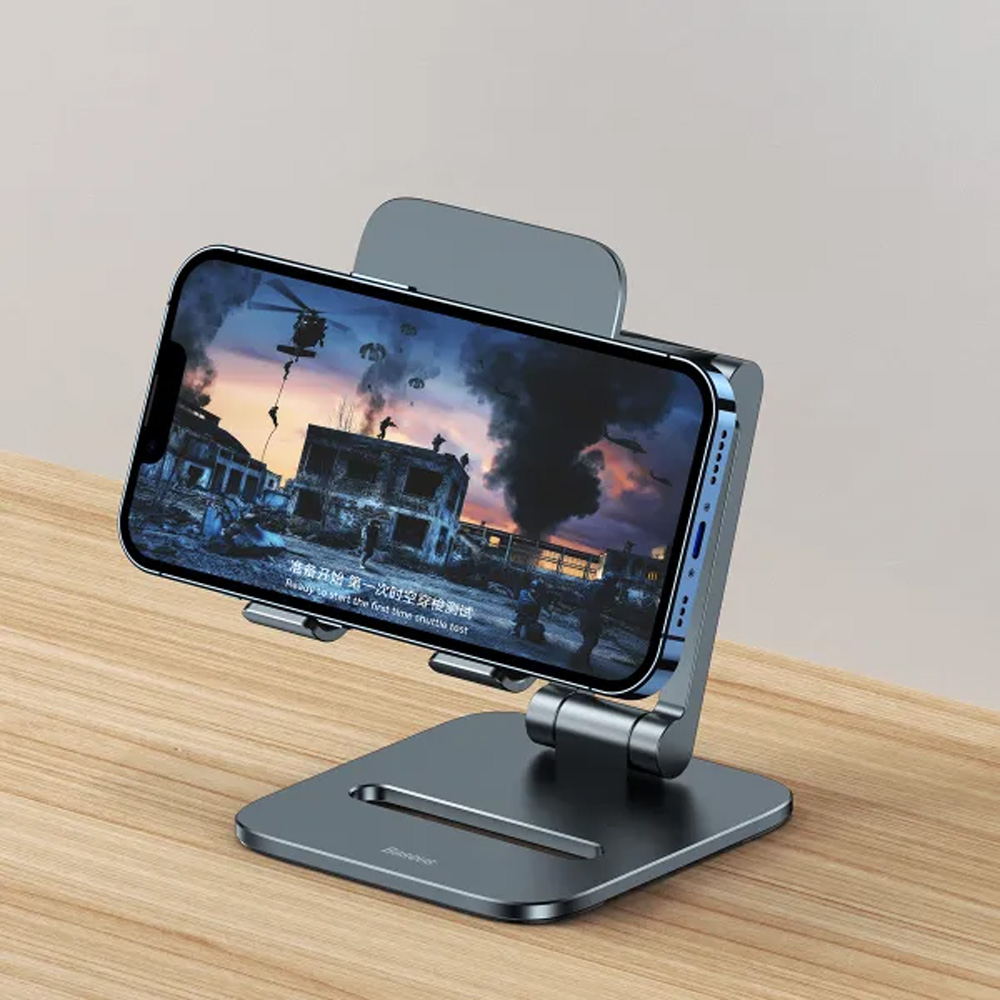 В інтернет магазині Підставка-тримач BASEUS Desktop Biaxial Foldable Metal Stand Grey (LUSZ000013)