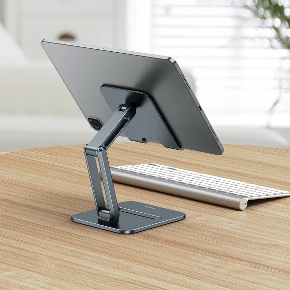 Замовити Підставка тримач BASEUS Desktop Biaxial Foldable Metal Stand Grey (LUSZ000113)
