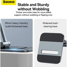 Підставка тримач BASEUS Desktop Biaxial Foldable Metal Stand Grey (LUSZ000113)
