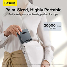 Підставка тримач BASEUS Desktop Biaxial Foldable Metal Stand Grey (LUSZ000113)