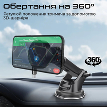 Автомобильный держатель PROMATE MagSafe Black (magdrive-r)
