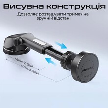 Автомобильный держатель PROMATE MagSafe Black (magdrive-r)