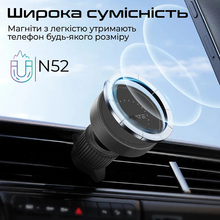 Автомобильный держатель PROMATE MagSafe Black (magdrive-r)