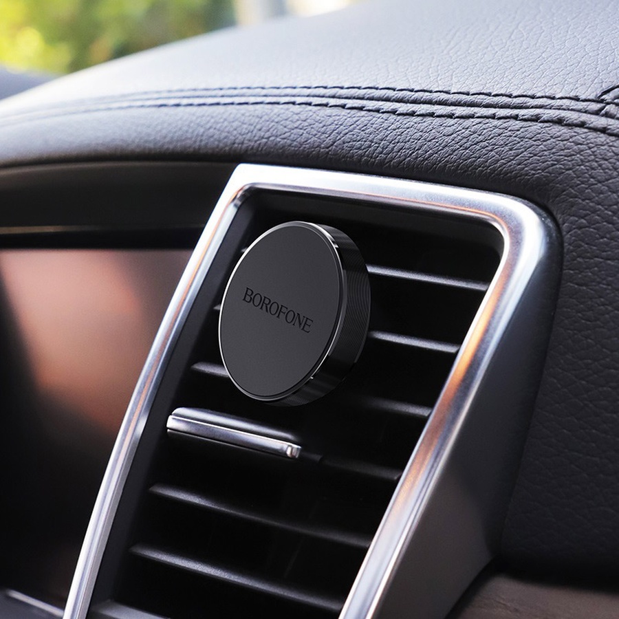 Зовнішній вигляд Автотримач BOROFONE BH8 Air outlet magnetic in-car holder Black (6931474702005)