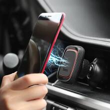 Автодержатель HOCO CA23 Lotto series magnetic air outlet holder Black (6957531065586)