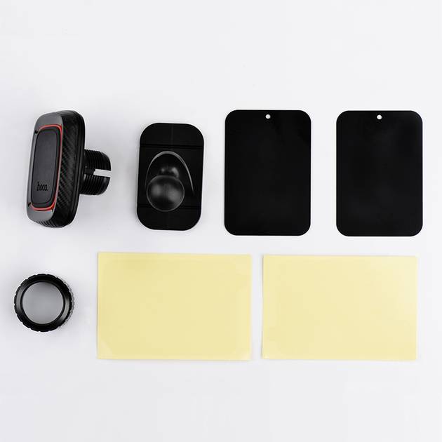 Фото Автодержатель HOCO CA24 Lotto series magnetic automotive center adsorbed holder Black (6957531065593)