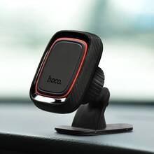 Автодержатель HOCO CA24 Lotto series magnetic automotive center adsorbed holder Black (6957531065593)