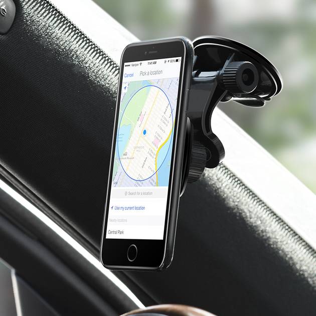 Замовити Автотримач HOCO CA28 Happy journey series suction cup magnetic car holder Black (6957531072966)