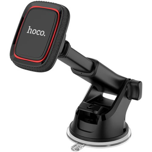 Автодержатель HOCO CA42 Cool Journey in-car dashboard holder with stretch rod Black/Red (6957531093237) Особенности вращение по оси
