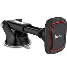 Автодержатель HOCO CA42 Cool Journey in-car dashboard holder with stretch rod Black/Red (6957531093237)