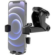 Автодержатель HOCO CA83 David one-button center console car holder Black (6931474748423)