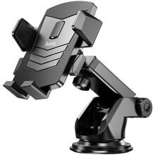 Автодержатель HOCO CA83 David one-button center console car holder Black (6931474748423)