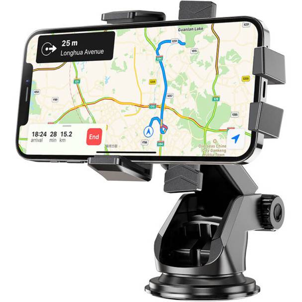 Автодержатель HOCO CA83 David one-button center console car holder Black (6931474748423) Минимальная диагональ экрана, дюймов 4.5