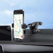 Автодержатель HOCO CA83 David one-button center console car holder Black (6931474748423)