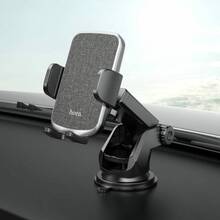 Автодержатель HOCO CA95 Polaris push-type telescopic suction cup car holder Black (6931474758514)