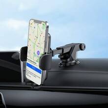 Автодержатель HOCO CA95 Polaris push-type telescopic suction cup car holder Black (6931474758514)