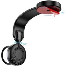 Автотримач HOCO HW29 Totem ring magnetic wireless FC (center console) Black Metal Gray (6942007642163)